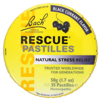 Bach Flower, Rescue Remedy Pastilles Black Current, 50 pastilles UPC 741273014577 | Hilife Vitamins