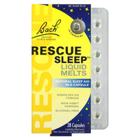 Bach Flower, Rescue Sleep Liquid Melts, 28 Capsules UPC 741273015284 | Hilife Vitamins