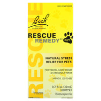 Bach Flower, Rescue Remedy Pet, .7 oz Liquid UPC 741273015314 | Hilife Vitamins