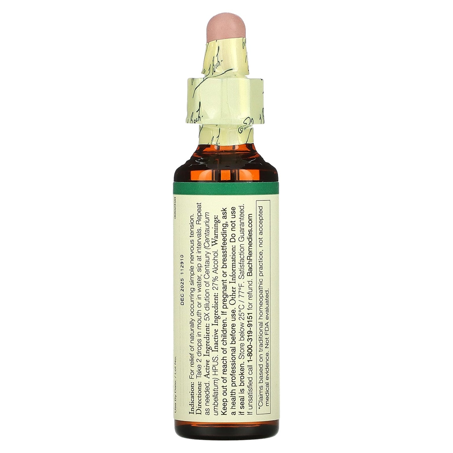 Bach Flower, Flower Essence Centaury, .7 oz Liquid UPC 741273204411 | Hilife Vitamins