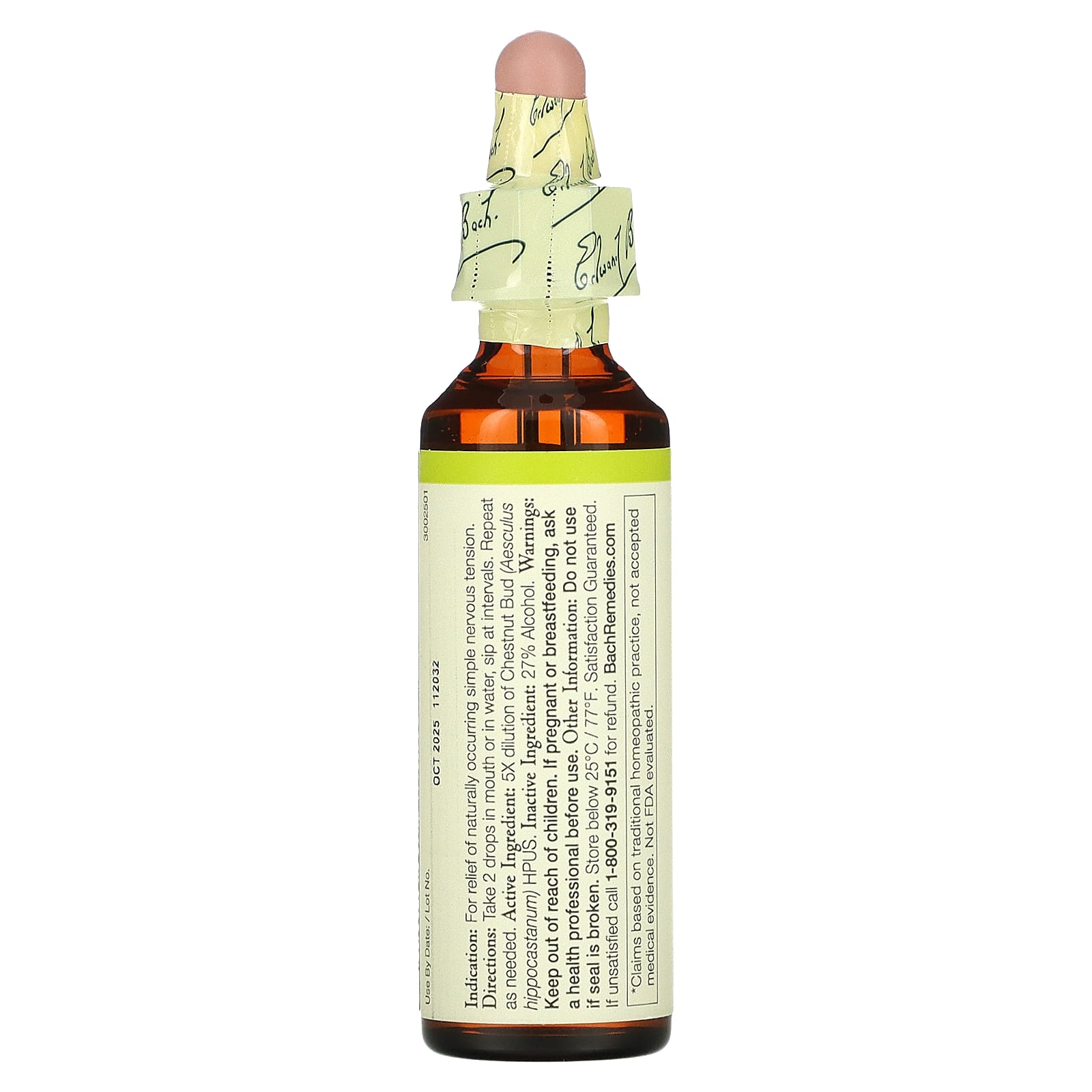Bach Flower, Flower Essence Chestnut Bud, .7 oz Liquid UPC 741273204718 | Hilife Vitamins