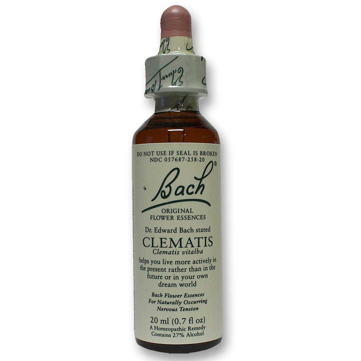 Bach Flower, Flower Essence Clematis, .7 Oz UPC 741273204916 | Hilife Vitamins