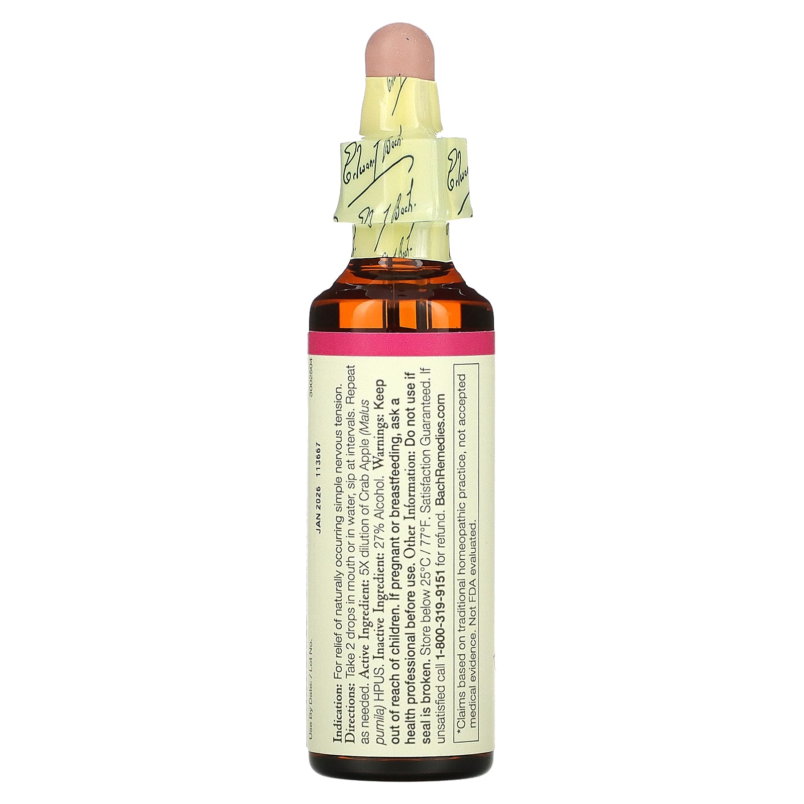 Bach Flower, Flower Essence Crab Apple, .7 Oz Liquid UPC 741273205012 | Hilife Vitamins