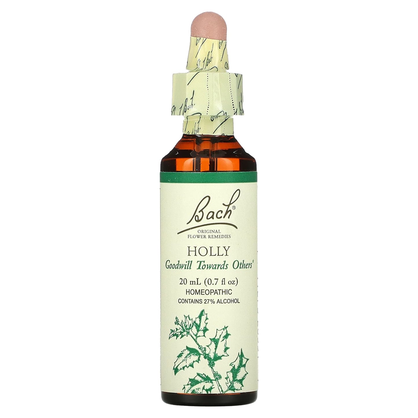 Bach Flower, Flower Essence Holly, .7 oz Liquid UPC 741273205517 | Hilife Vitamins