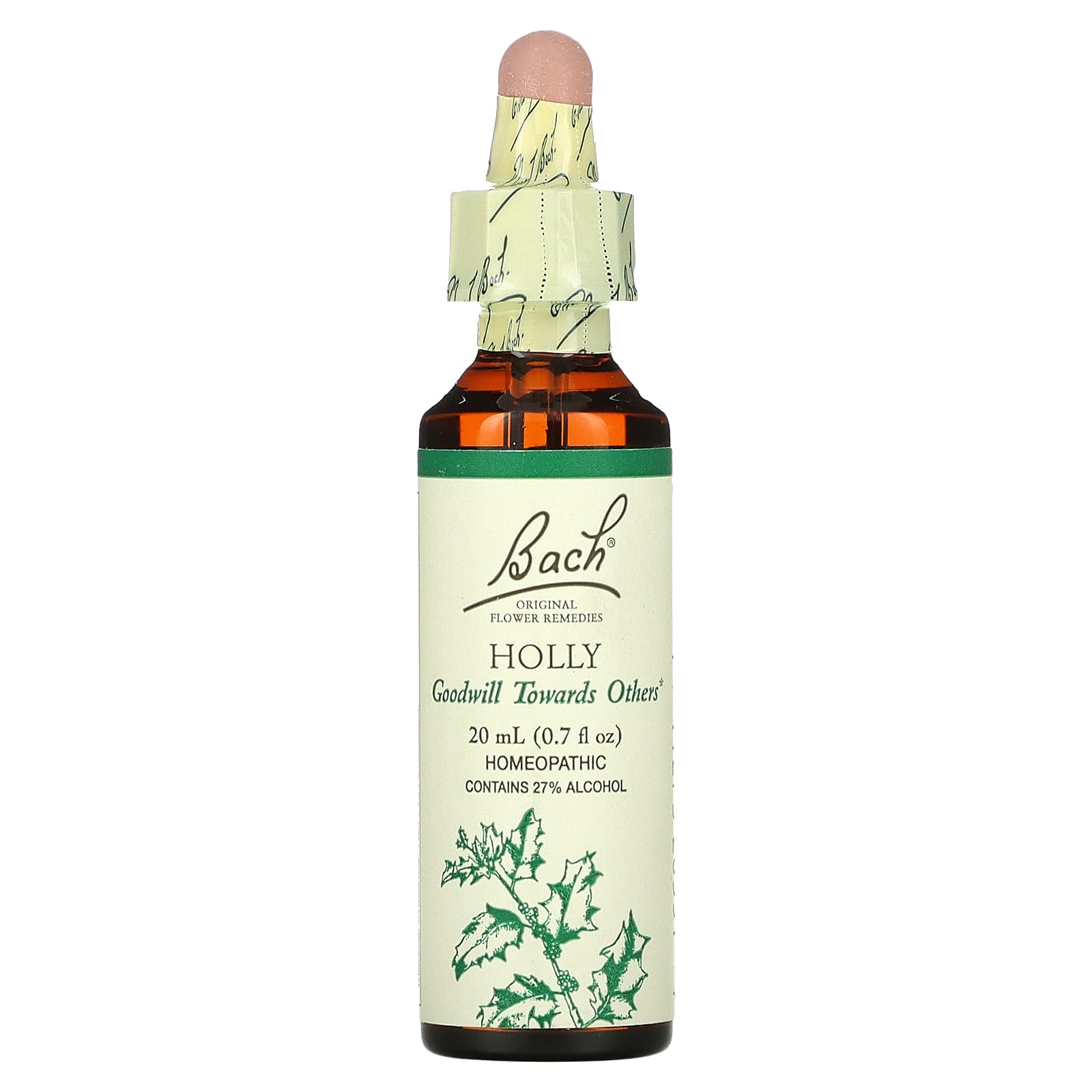 Bach Flower, Flower Essence Holly, .7 oz Liquid UPC 741273205517 | Hilife Vitamins