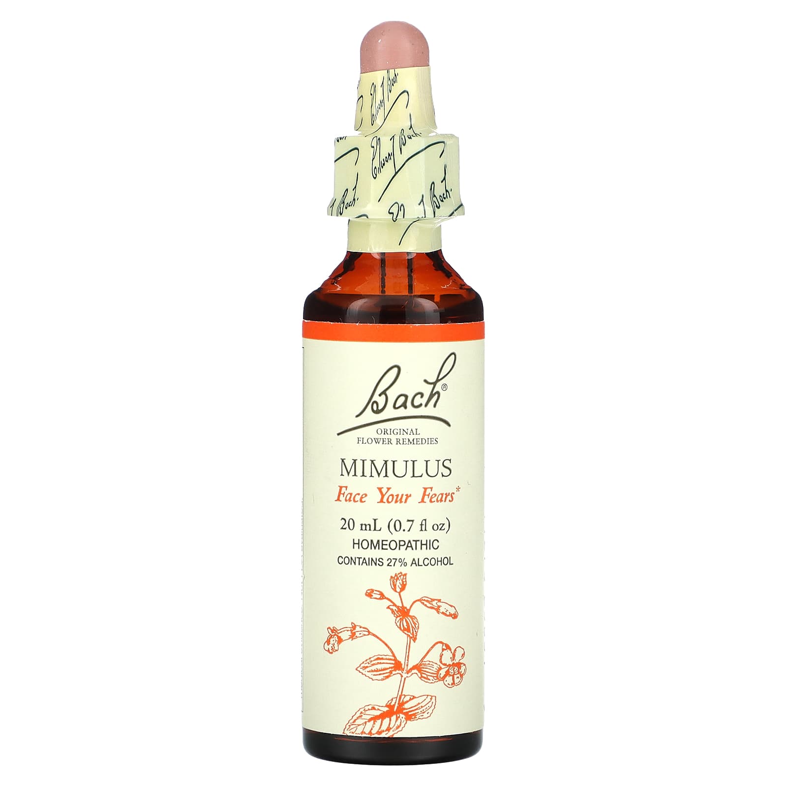 Bach Flower, Flower Essence Mimulus, 20 UPC 741273206019 | Hilife Vitamins