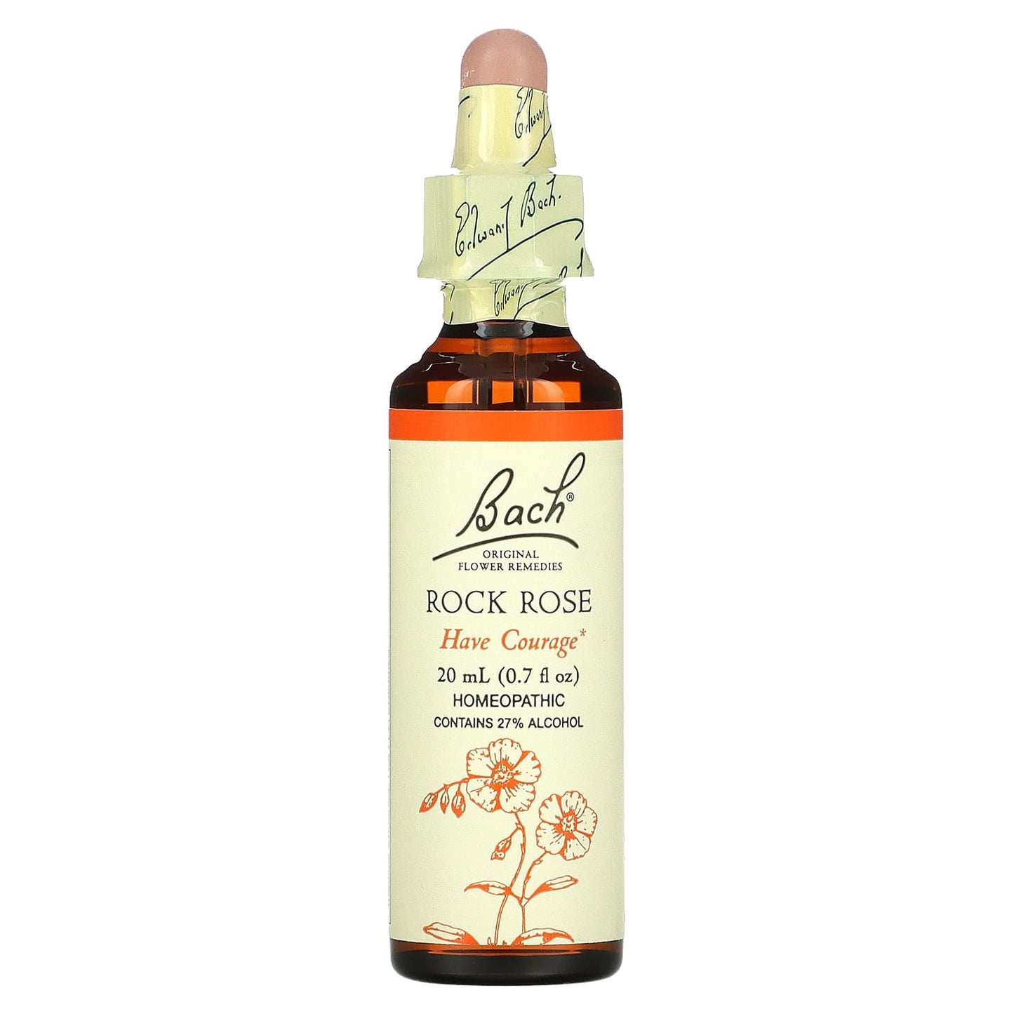 Bach Flower, Flower Essence Rock Rose, .7 oz Liquid UPC 741273206613 | Hilife Vitamins