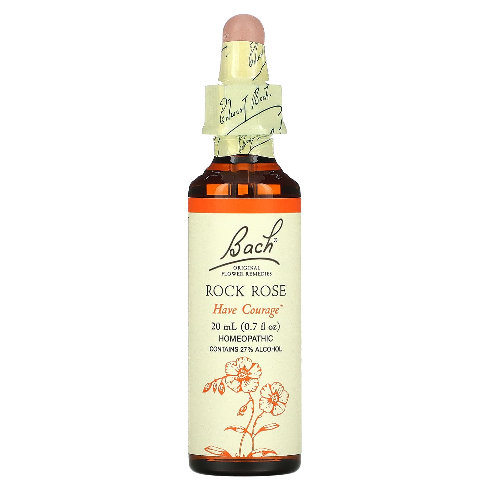 Bach Flower, Flower Essence Rock Rose, .7 oz Liquid UPC 741273206613 | Hilife Vitamins