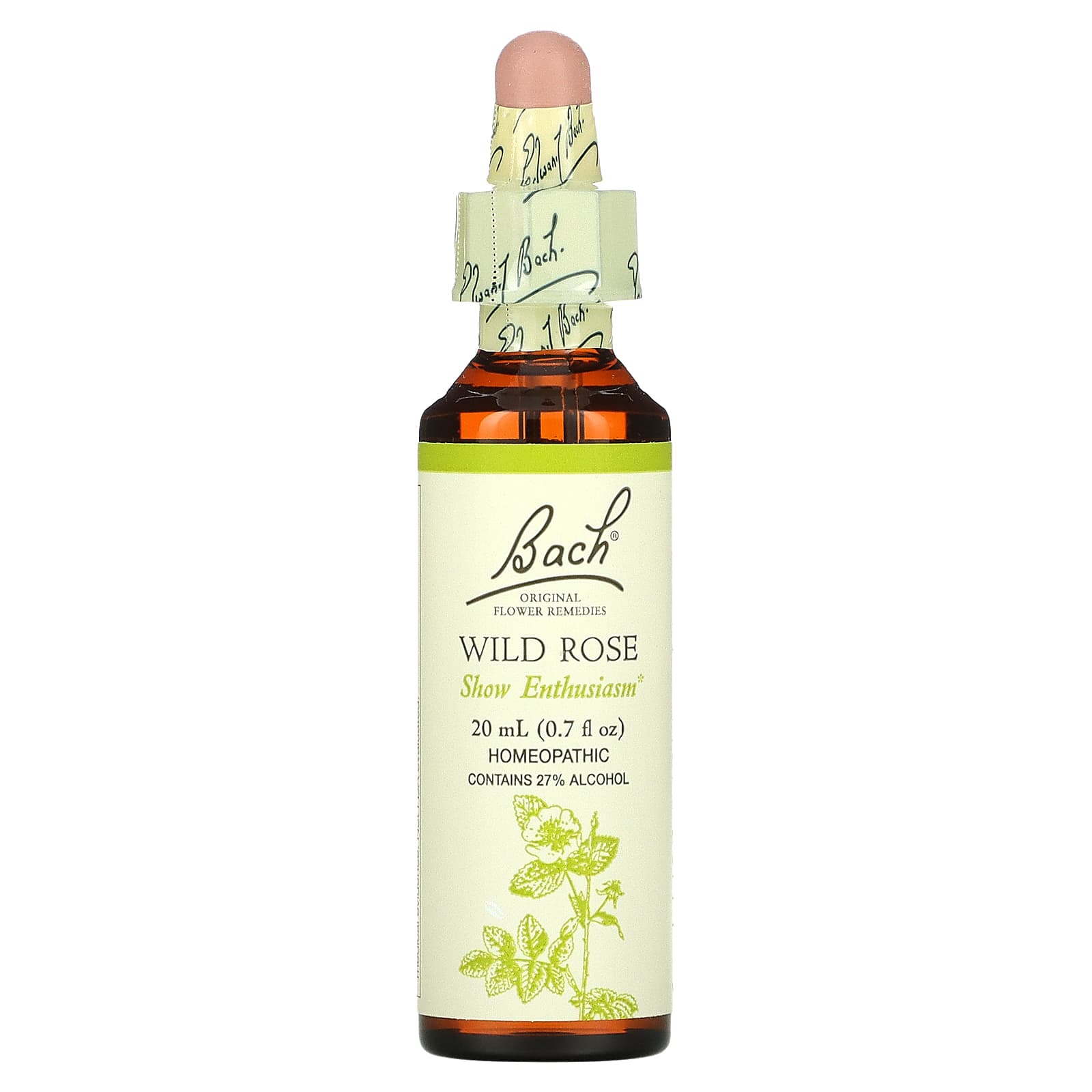 Bach Flower, Flower Essence Wild Rose, .7 oz Liquid UPC 741273207719 | Hilife Vitamins