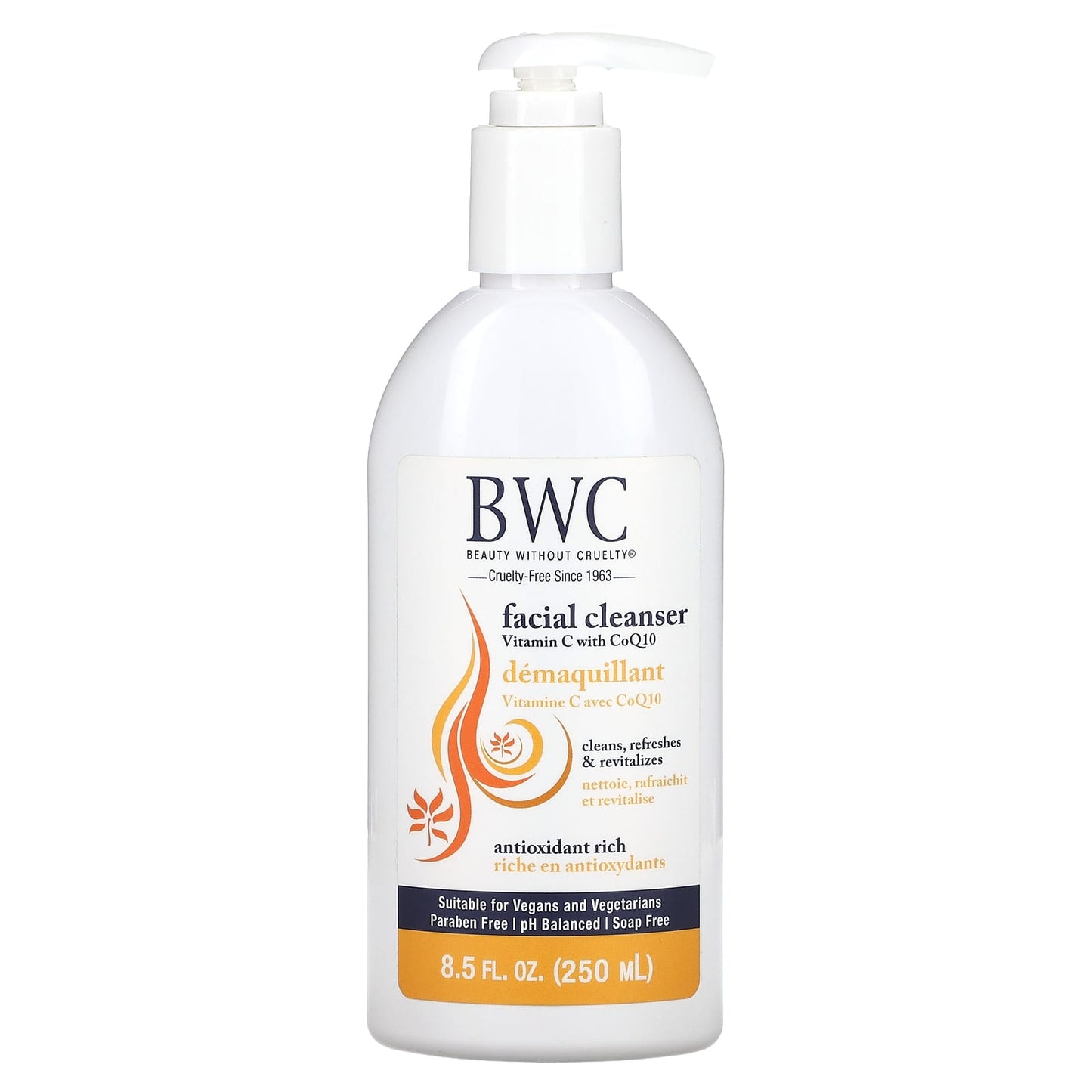 Beauty Wo Cruelty, Facial Cleanser w/Vitamin C, 8 Oz UPC 000056453881 | Hilife Vitamins
