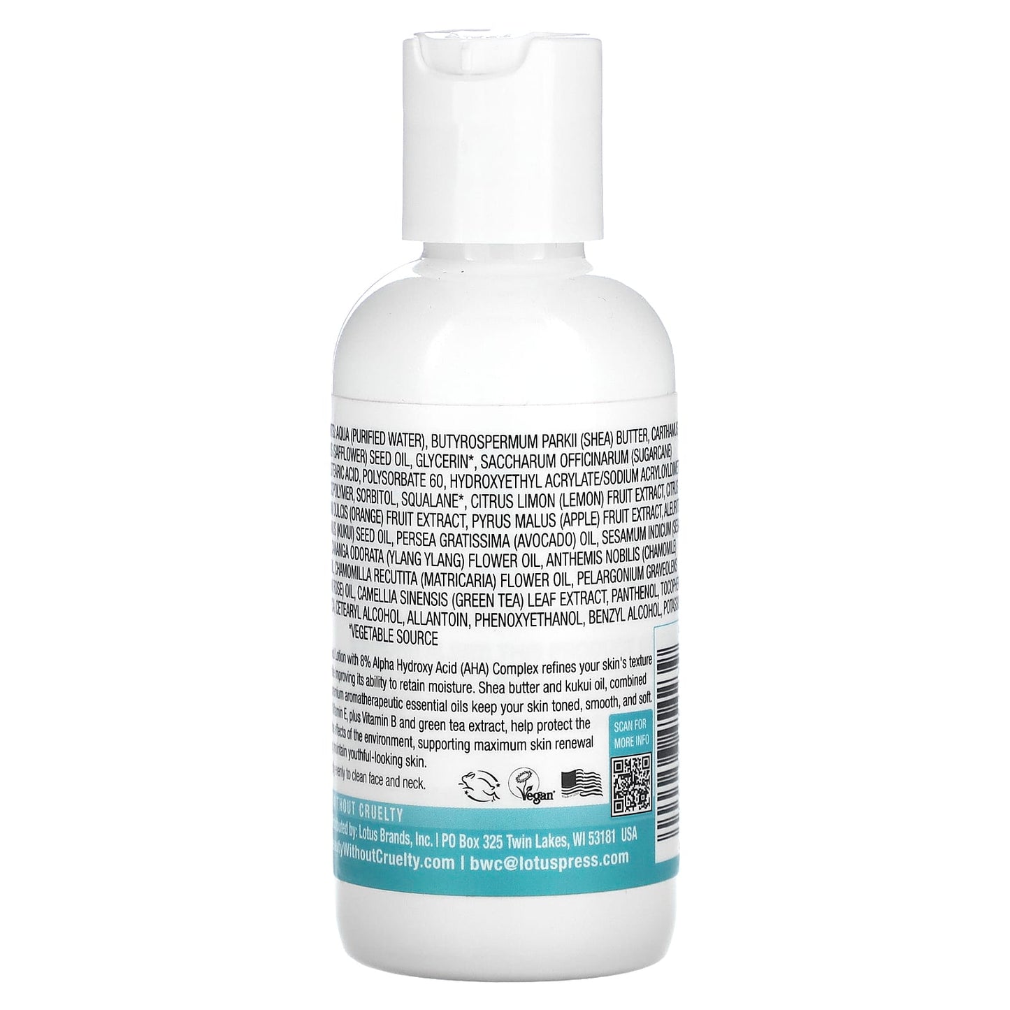 Beauty Wo Cruelty, Skin Renewal Moisturizing Lotion 8% AHA, 4 Oz UPC 000056454239 | Hilife Vitamins