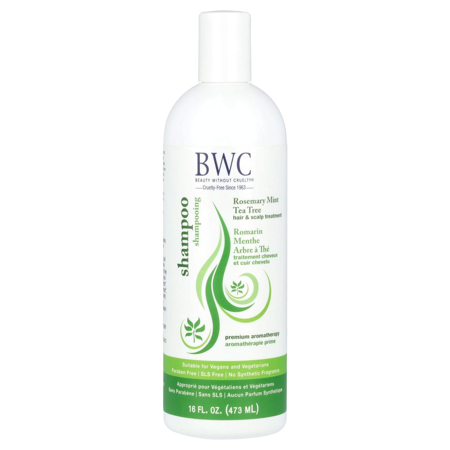 Beauty Wo Cruelty, Shampoo Rosemary Mint Tea Tree, 16 Oz UPC 000056454666 | Hilife Vitamins