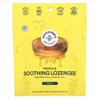 BeeKeeper's Naturals, Propolis Soothing Lozenges Honey, 14 Drops UPC 628055142508 | Hilife Vitamins