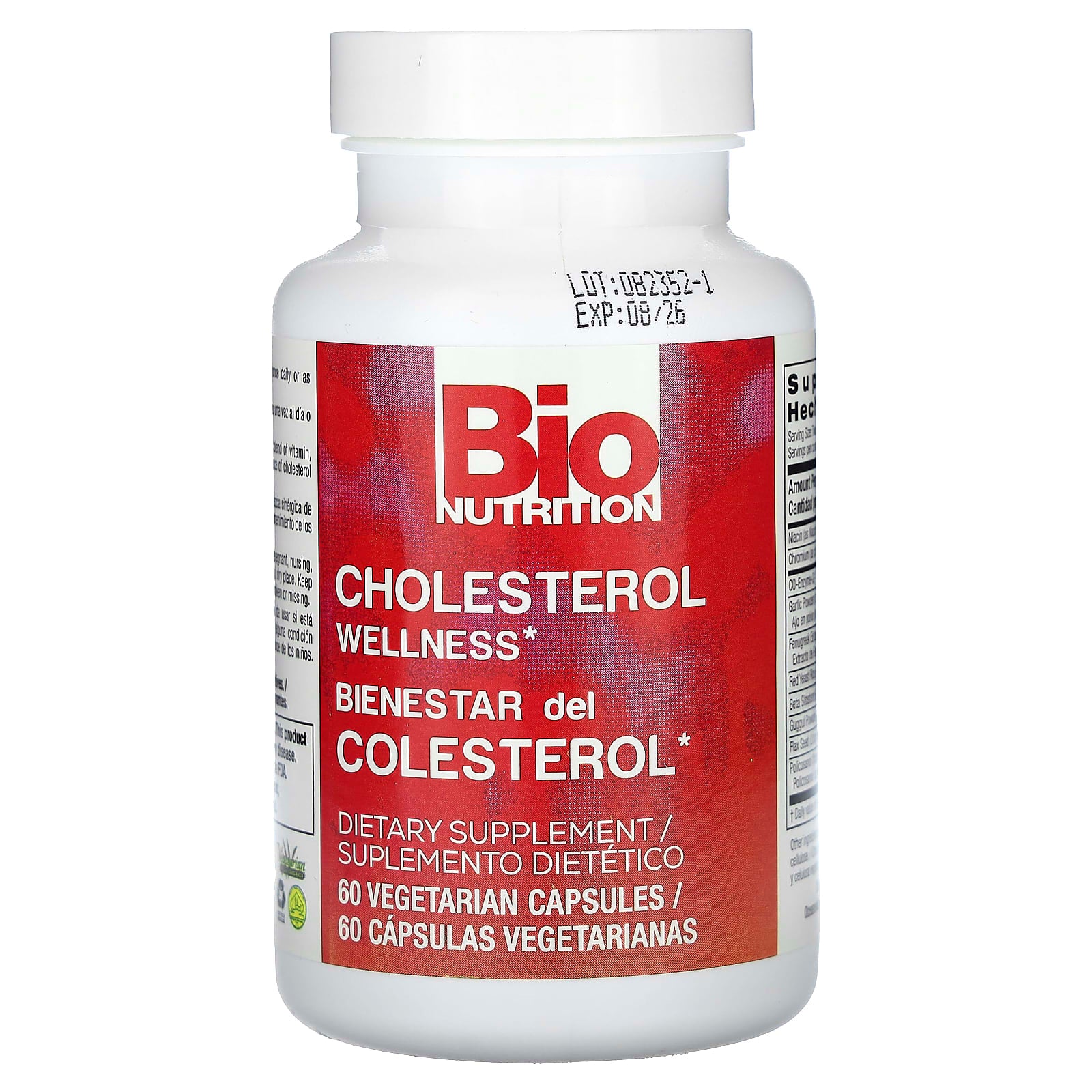Bio Nutrition, Cholesterol Wellness, 60 Capsules UPC 854936003051 | Hilife Vitamins