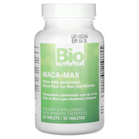 Bio Nutrition, Maca Max Once Daily, 30 Tablets UPC 854936003099 | Hilife Vitamins