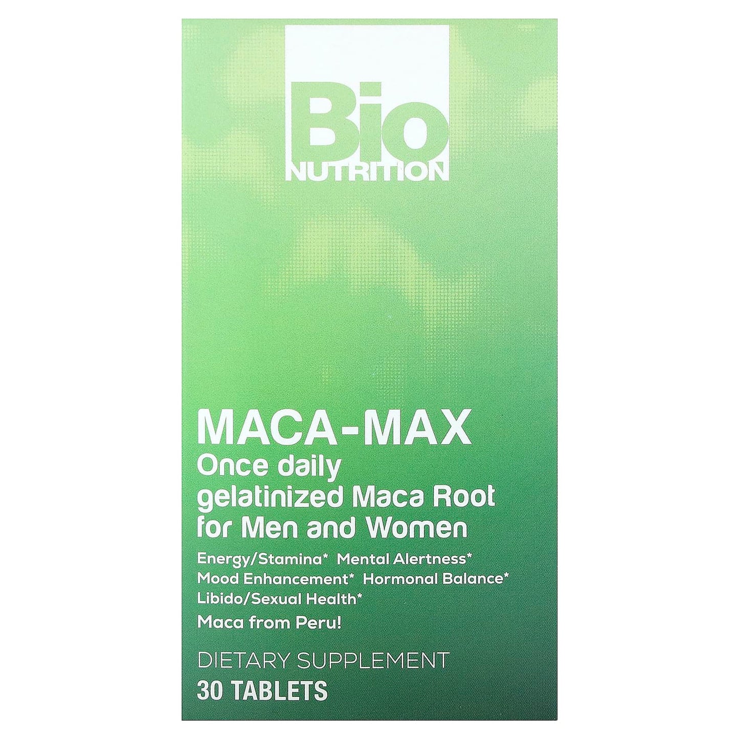 Bio Nutrition, Maca Max Once Daily, 30 Tablets UPC 854936003099 | Hilife Vitamins