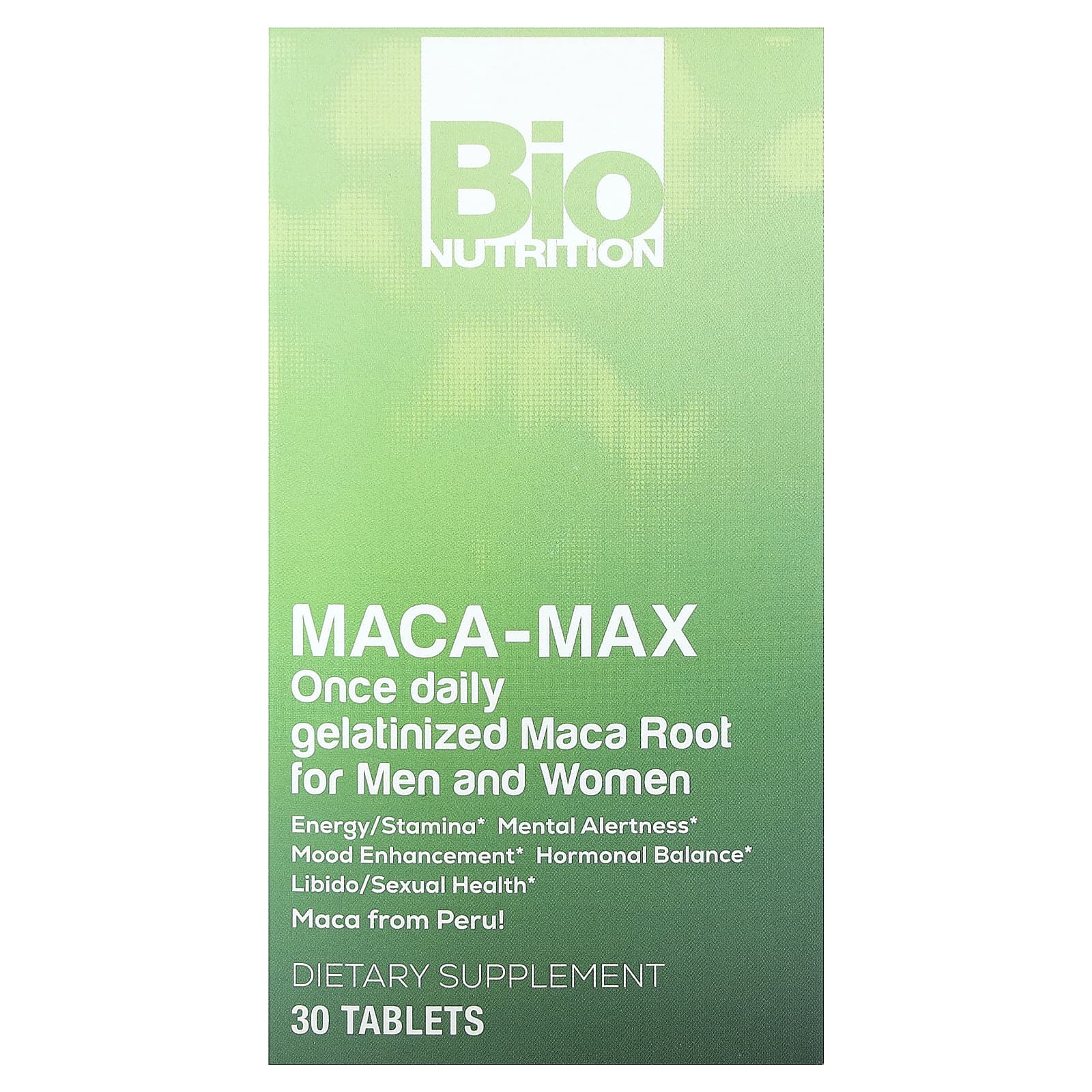 Bio Nutrition, Maca Max Once Daily, 30 Tablets UPC 854936003099 | Hilife Vitamins