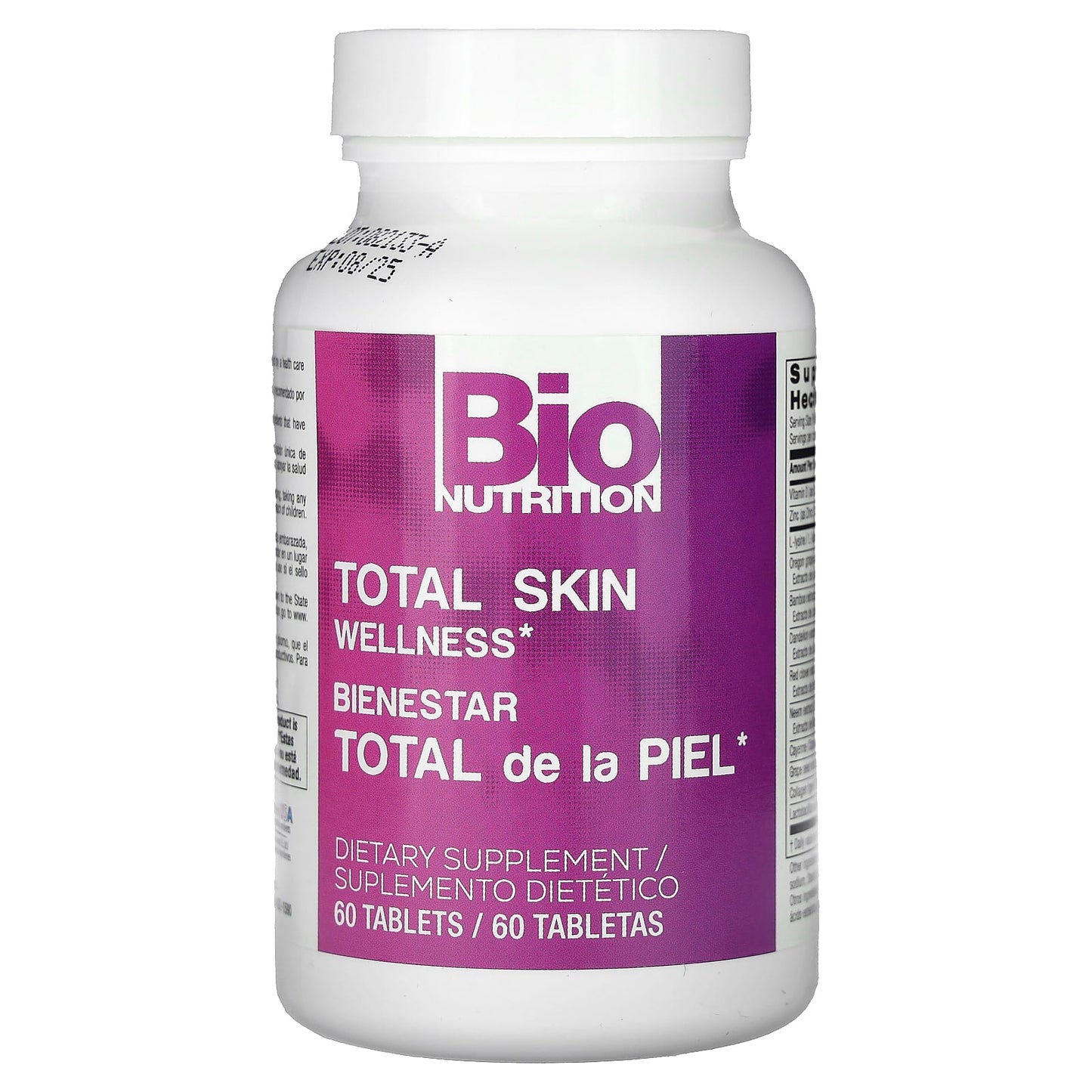 Bio Nutrition, Skin Wellness, 60 Tablets UPC 854936003105 | Hilife Vitamins