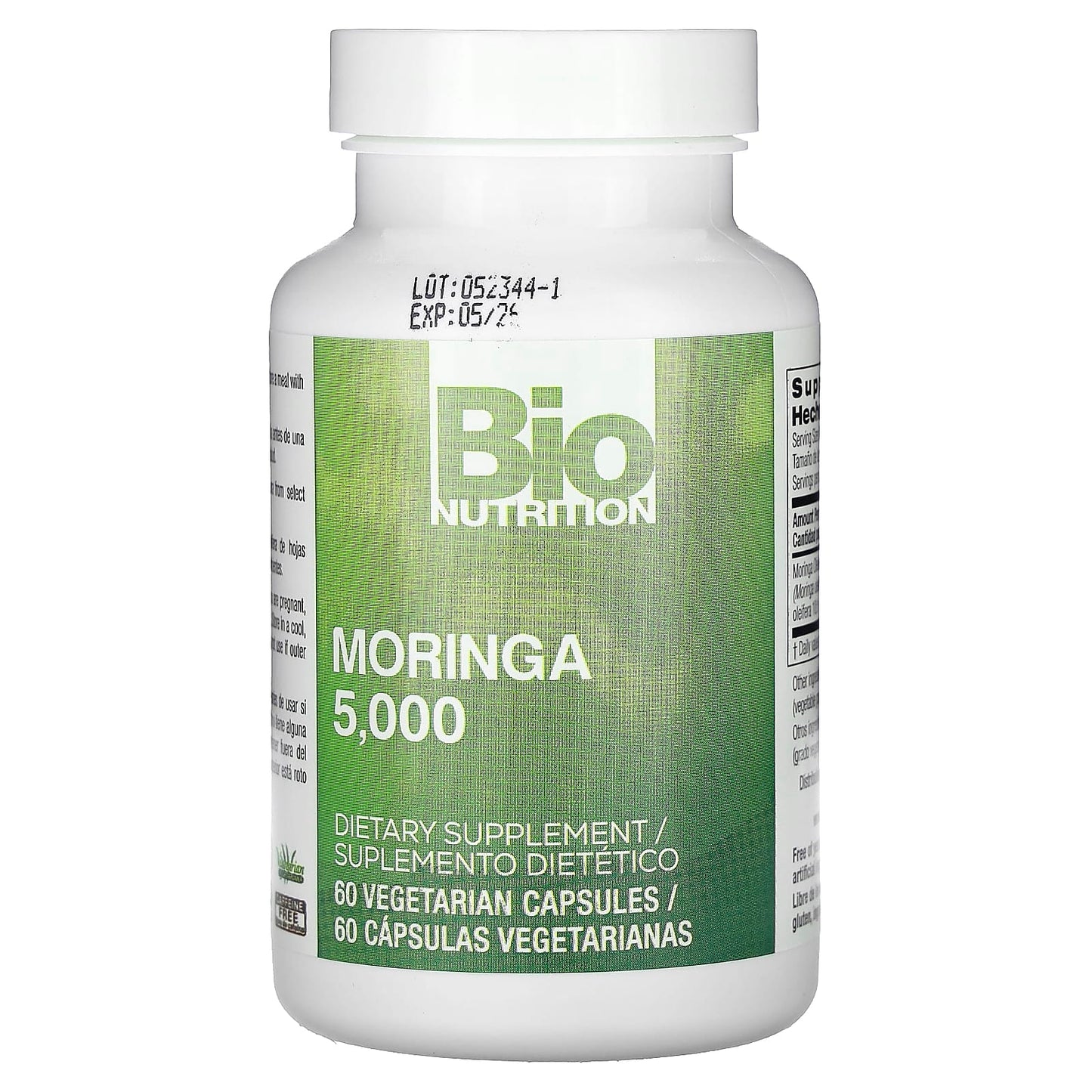 Bio Nutrition, Moringa Super Food 5,000 mg, 60 Capsules