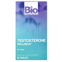 Bio Nutrition, Testosterone Wellness, 60 Tablets UPC 854936003136 | Hilife Vitamins