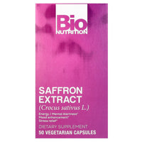 Bio Nutrition, Standardized Saffron Extract, 50 Capsules UPC 854936003174 | Hilife Vitamins