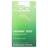 Bio Nutrition, Caraway Seed, 60 Capsules UPC 854936003181 | Hilife Vitamins