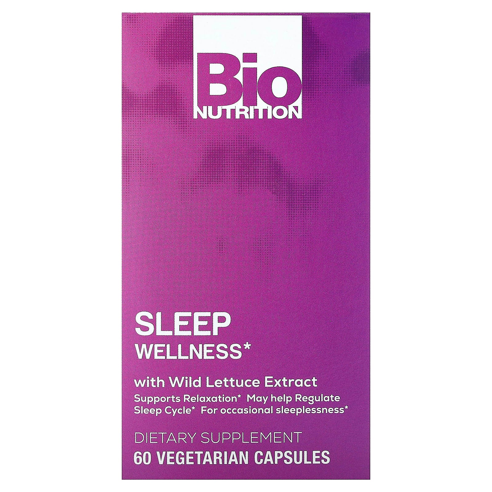 Bio Nutrition, Sleep Wellness With Wild Lettuce, 60 Capsules UPC 854936003235 | Hilife Vitamins
