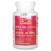 Bio Nutrition, Bio Krill, 45 Softgels UPC 854936003303 | Hilife Vitamins