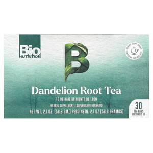 Bio Nutrition, Tea Dandelion Root, 30 Tea Bags - 854936003457 | Hilife Vitamins