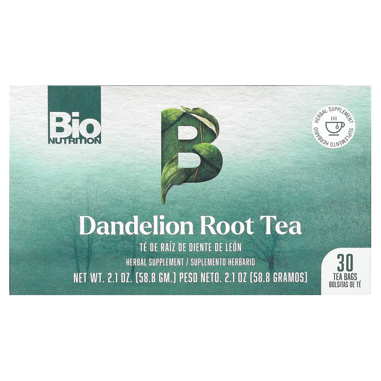 Bio Nutrition, Tea Dandelion Root, 30 Tea Bags UPC 854936003457 | Hilife Vitamins
