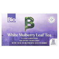 Bio Nutrition, Tea White Mulberry Leaf, 30 Tea Bags UPC 854936003549 | Hilife Vitamins