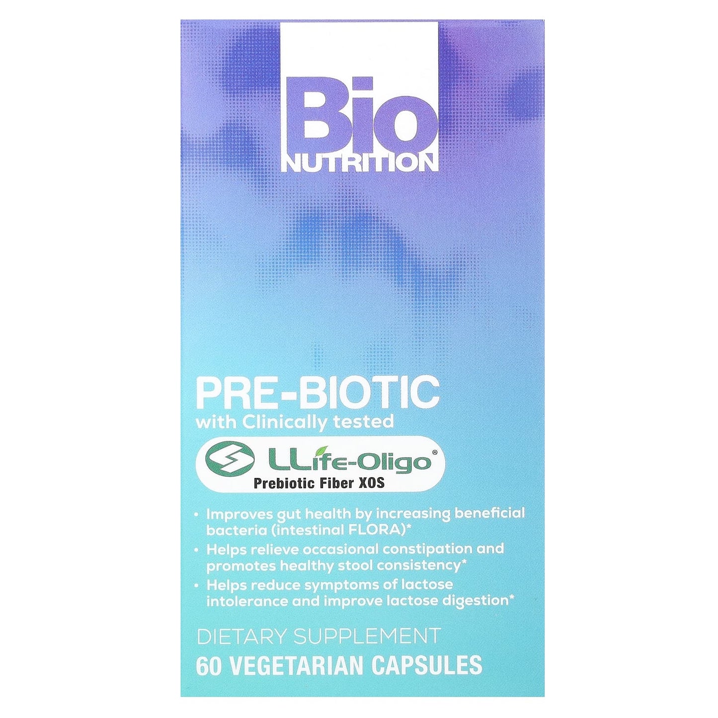Bio Nutrition, Pre-Biotic Fiber With Llife-Oligo, 60 Capsules UPC 854936003594 | Hilife Vitamins