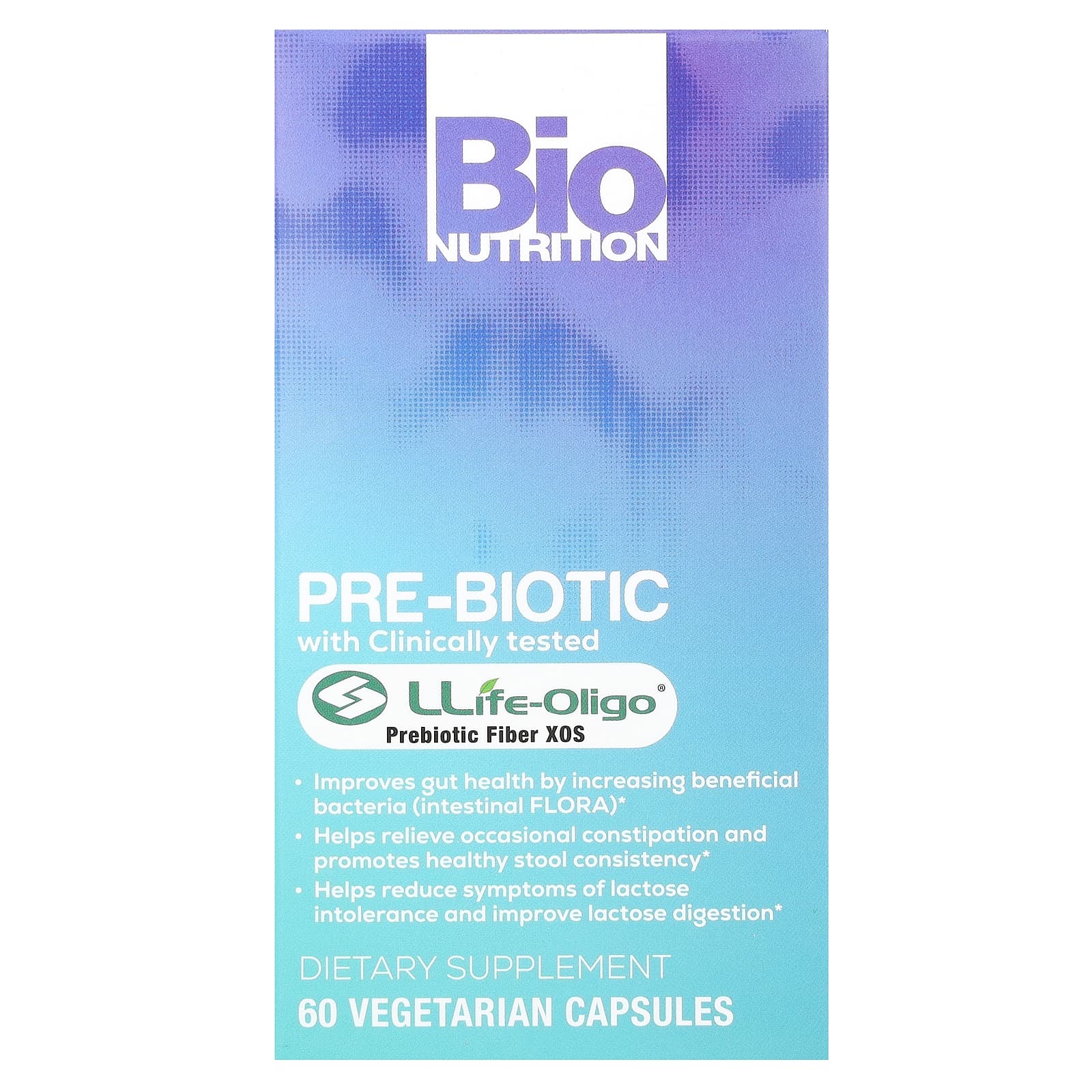 Bio Nutrition, Pre-Biotic Fiber With Llife-Oligo, 60 Capsules UPC 854936003594 | Hilife Vitamins