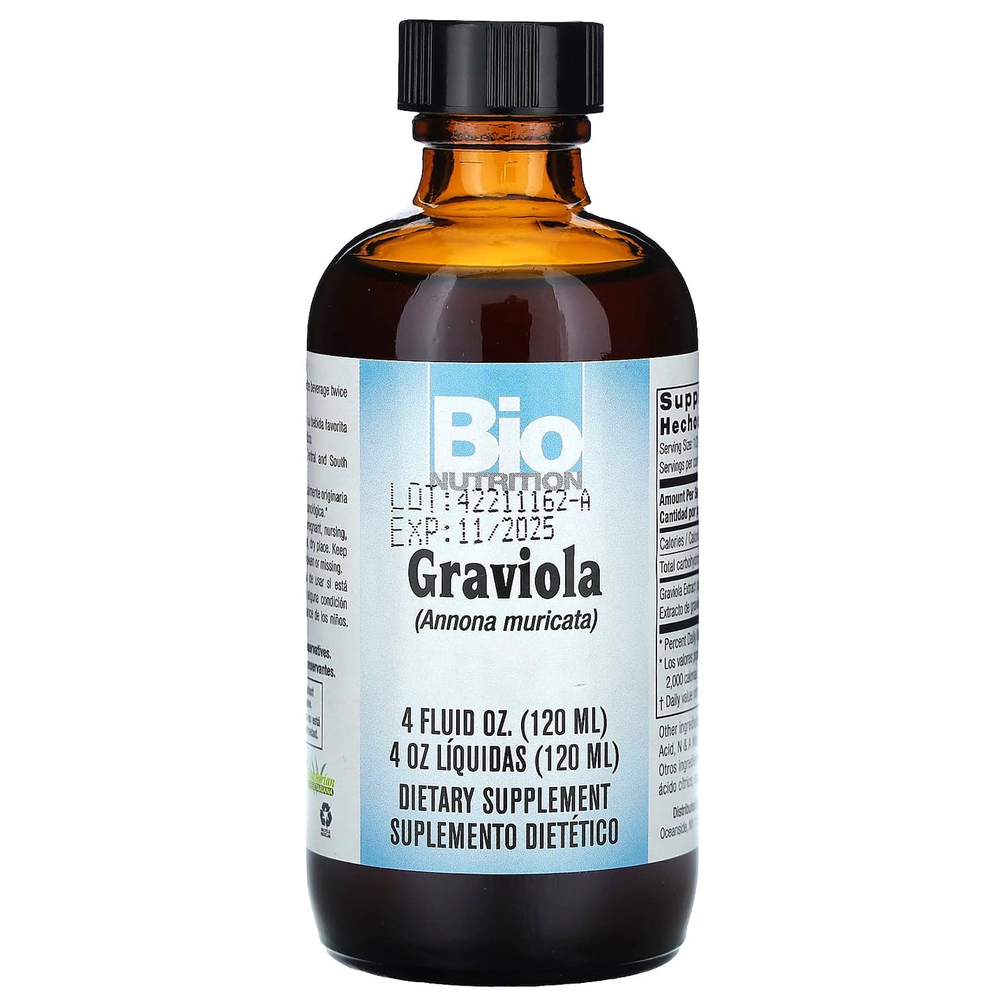 Bio Nutrition, Graviola Extract, 4 Oz UPC 854936003662 | Hilife Vitamins