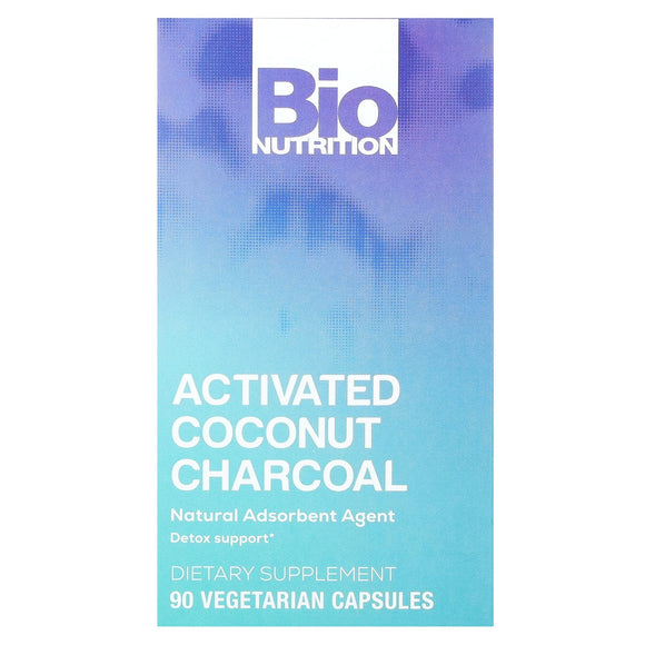 Bio Nutrition, Activated Charcoal Veggie Ules, 90 Capsules - 854936003754 | Hilife Vitamins