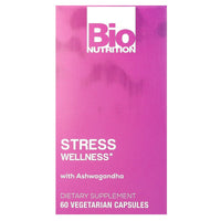 Bio Nutrition, Stress Wellness with Ashwagandha, 60 Chewables UPC 854936003822 | Hilife Vitamins