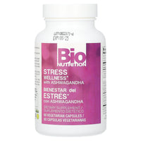 Bio Nutrition, Stress Wellness with Ashwagandha, 60 Chewables UPC 854936003822 | Hilife Vitamins