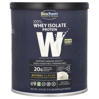 Biochem, 100% Whey Isolate Protein Powder, Natural, 1.5 lbs (699 g) - 015794018414 | Hilife Vitamins