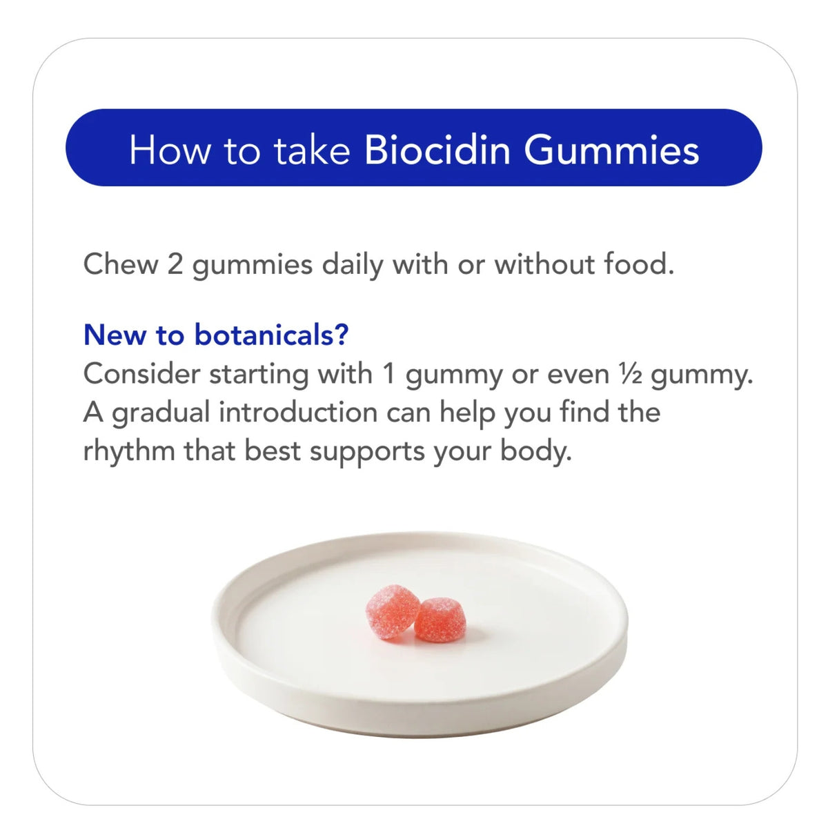 Biocidin Botanicals, Biocidin® Gummies, 60 Gummies UPC 899870002418 | Hilife Vitamins
