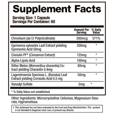 BioMatrix, Support Glucose, 60 Capsules UPC 858860004054 | HiLife Vitamins