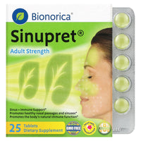 BIONORICA, Sinupret Adult Strength, 25 TABLET UPC 897618000245 | Hilife Vitamins