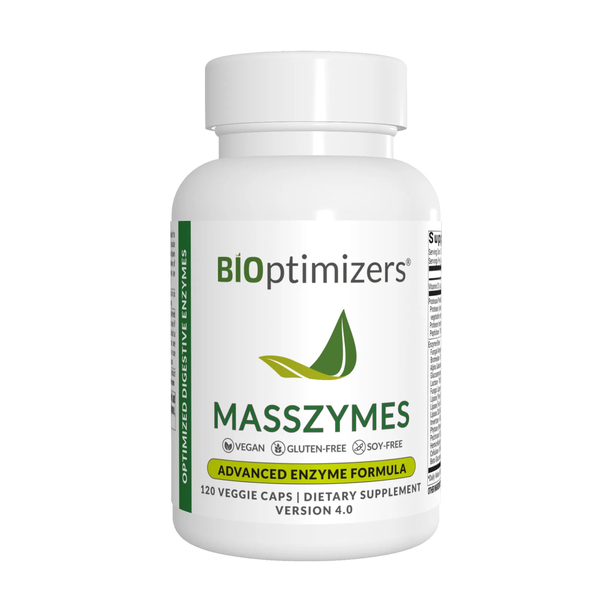 BiOptimizers, MassZymes, 120 Veggie Caps UPC 689176916348 | HiLife Vitamins