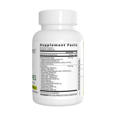 BiOptimizers, MassZymes, 120 Veggie Caps UPC 689176916348 | HiLife Vitamins