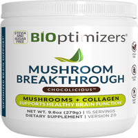 BiOptimizers, Mushroom Breakthrough (Chocolicious), 9.8oz (279g) - 850018116749 | Hilife Vitamins