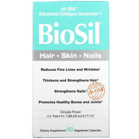 BioSil by Natural Factors, dvanced Collagen Generator, 60 Vegetarian Capsules UPC 5425010391835 | Hilife Vitamins
