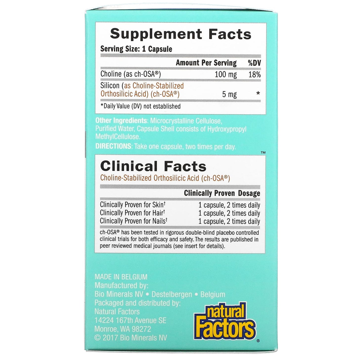 BioSil by Natural Factors, dvanced Collagen Generator, 60 Vegetarian Capsules UPC 5425010391835 | Hilife Vitamins