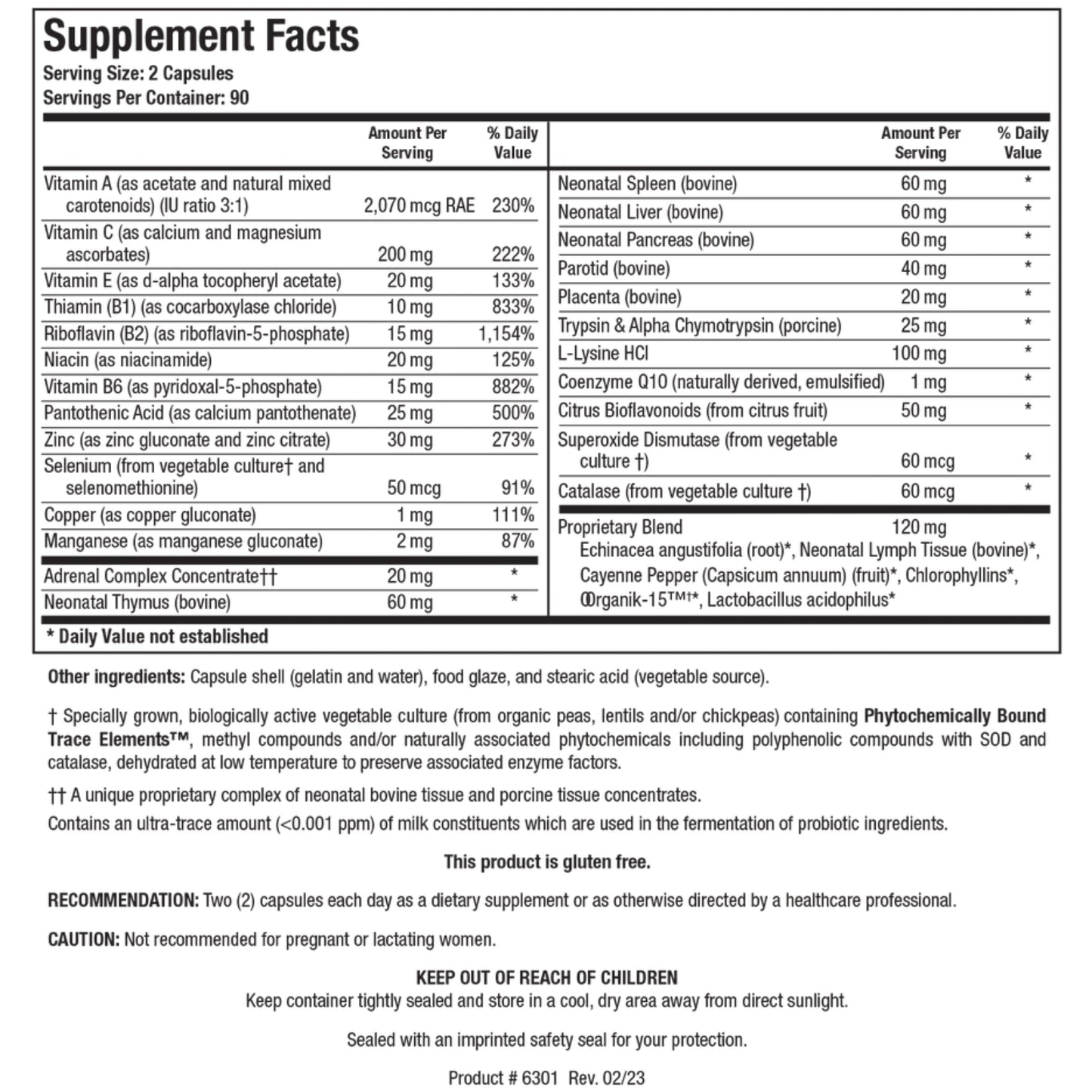 Biotics Research, Bio-Immunozyme Forte™, 90 Capsules UPC 780053000607 | HiLife Vitamins