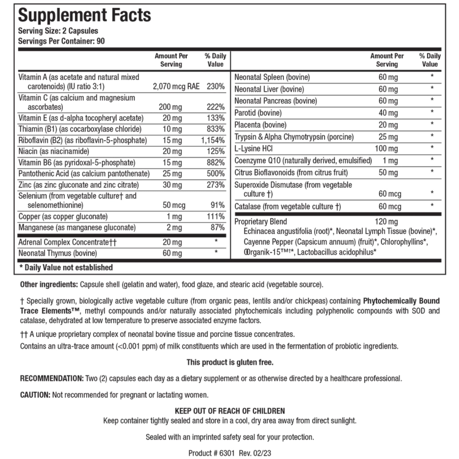 Biotics Research, Bio-Immunozyme Forte™, 90 Capsules UPC 780053000607 | HiLife Vitamins