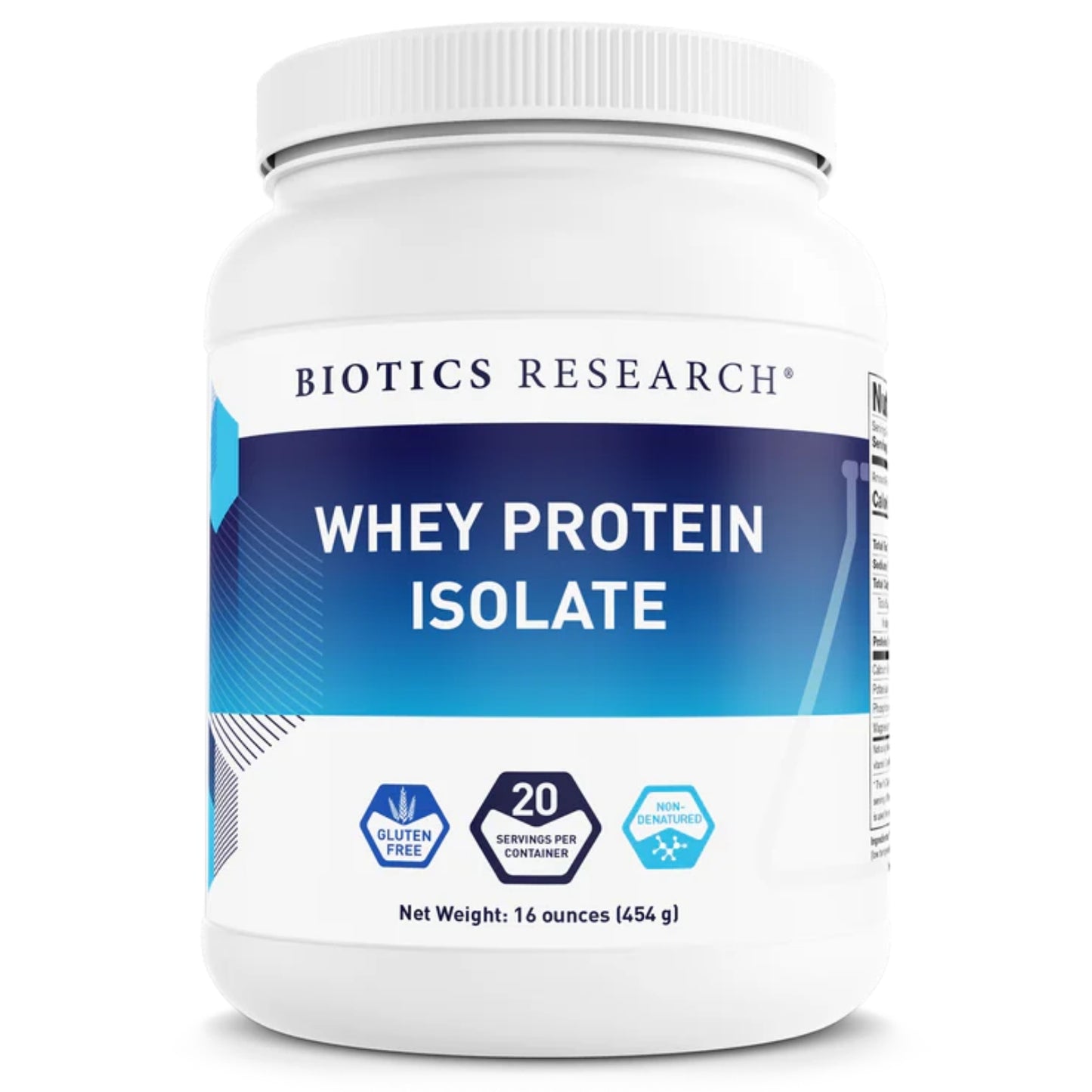 Biotics Research, Whey Protein Isolate, Unflavored & Unsweetend, 16 oz (454 g) UPC 780053002694 | HiLife Vitamins