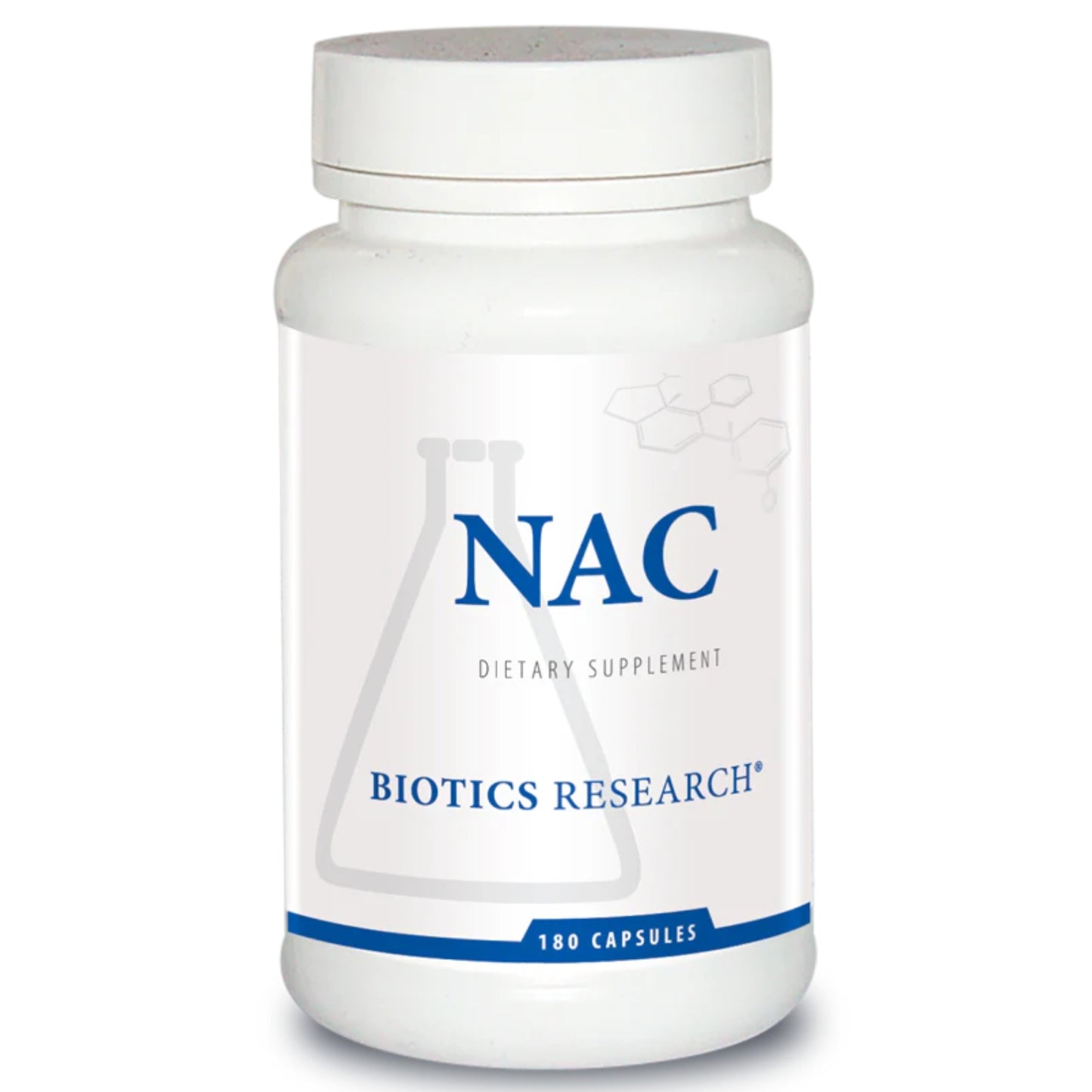 Biotics Research, NAC, 180 Capsules UPC 780053002090 | HiLife Vitamins